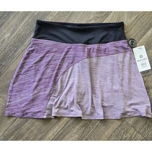 Balletcore‎ Nine West Two Tone Purple Active Front Built-In Shorts Skirt Size M